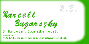 marcell bugarszky business card